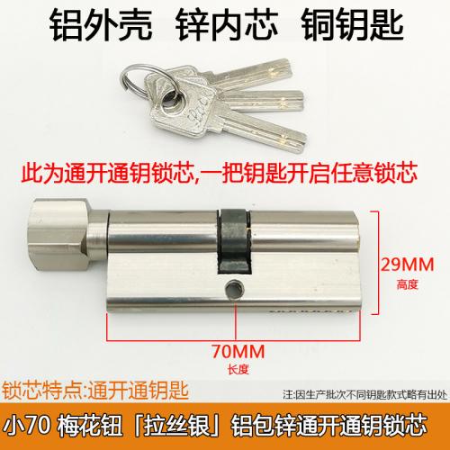 Wooden Door Lock Cylinder Small 70 Household Universal Open Indoor Door Change Lock Core Accessories Multi Key Bedroom Door Lock