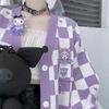 Women's Trendy Checkerboard Soft Loose Niche Sweater Cardigan for Autumn & Winter