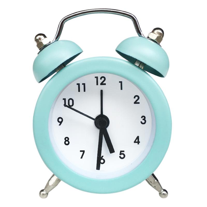 5cm Metal Quartz Alarm Clock for Kids with Customizable Face & Logo