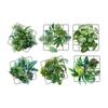 Green Leaves Wall Stickers Art Mural Indoor Festival Gird Plants Wall Decals