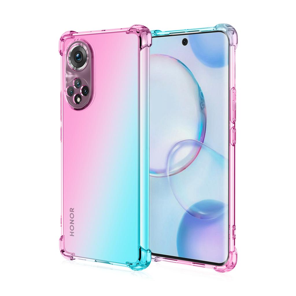 Clear Cute Gradient Phone Case Slim Anti Scratch Flexible TPU Cover Shockproof Protective Case for Huawei Honor 9X Lite 20 9A 9S 10I 20S 50 60 90