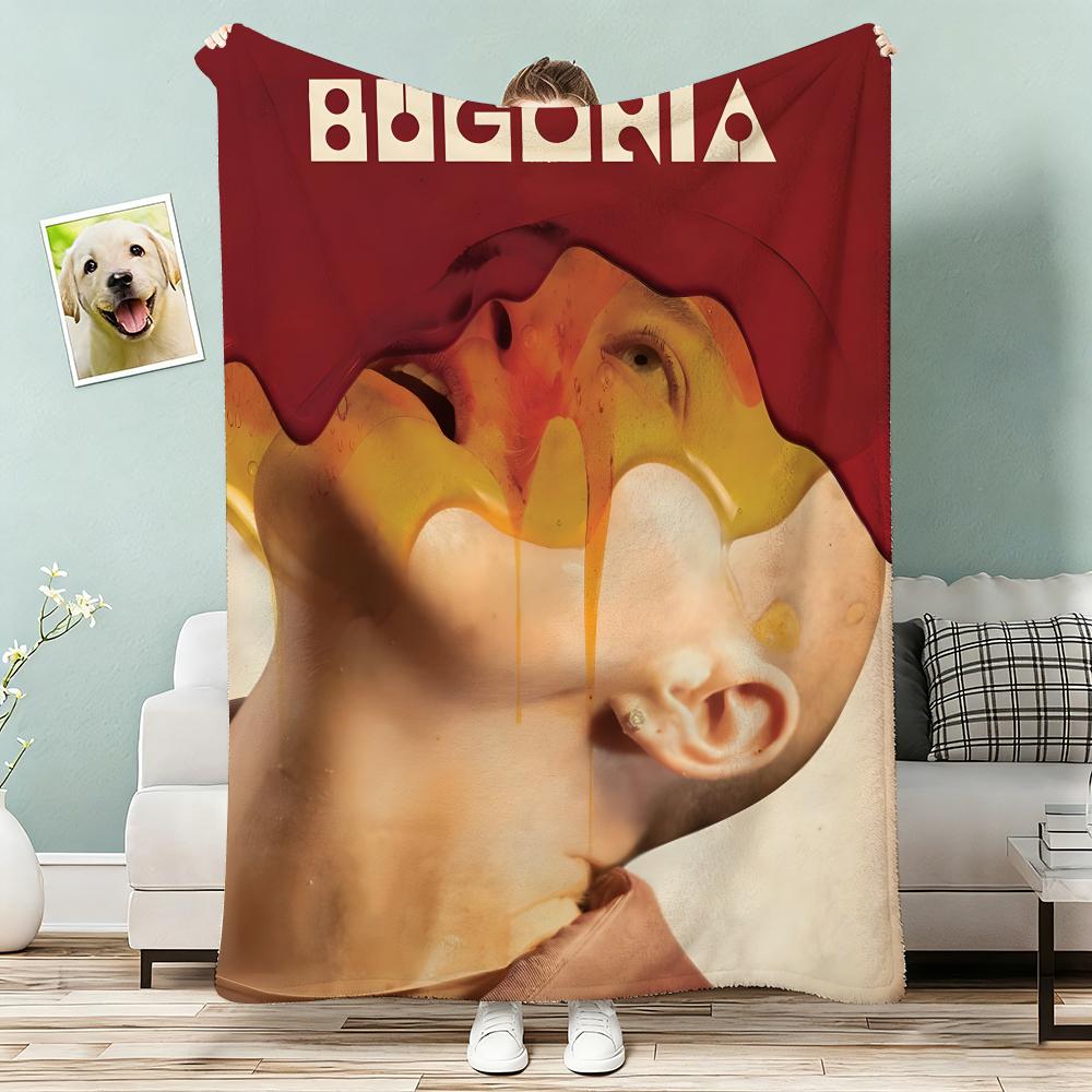 Bugonia Throw Lightweight 240g Flannel Blanket Soft Skin-friendly for Summer Cooling 75x90cm