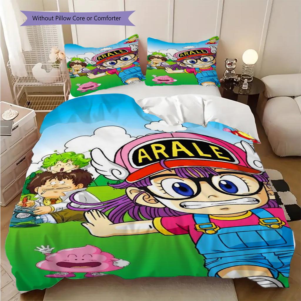 Arale'S Adventure Orange Land Bedding 1 Duvet Cover 2 Pillowcase Without Core Duvet Cover And Pillowcase Christmas Birthday Gift