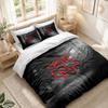 Bedding Set 1 Duvet Cover 2 Pillowcases Rammstein Print Bedroom Home Decoration