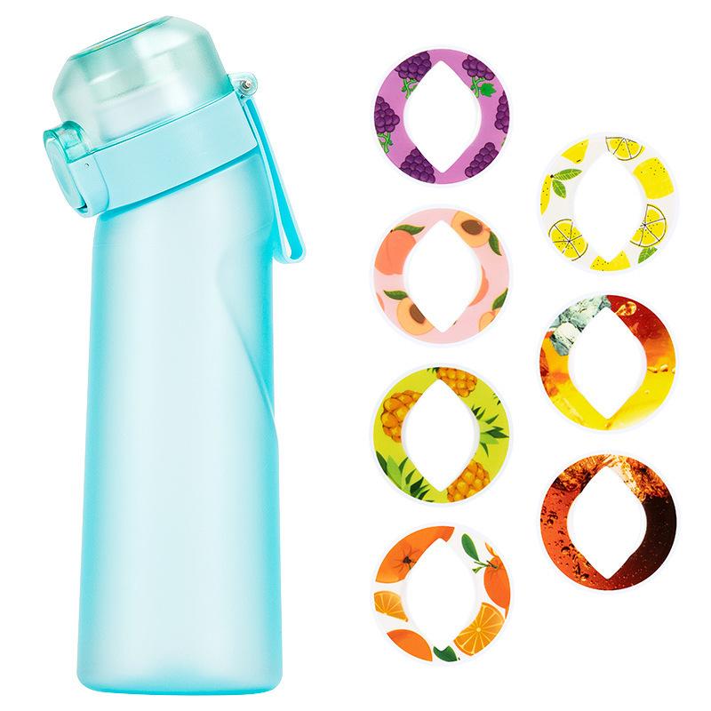 1pc Air Water Bottle With 1pc Random Flavor Pods Portable Transparent With Straw Leak Proof Suitable for Outdoor Sports