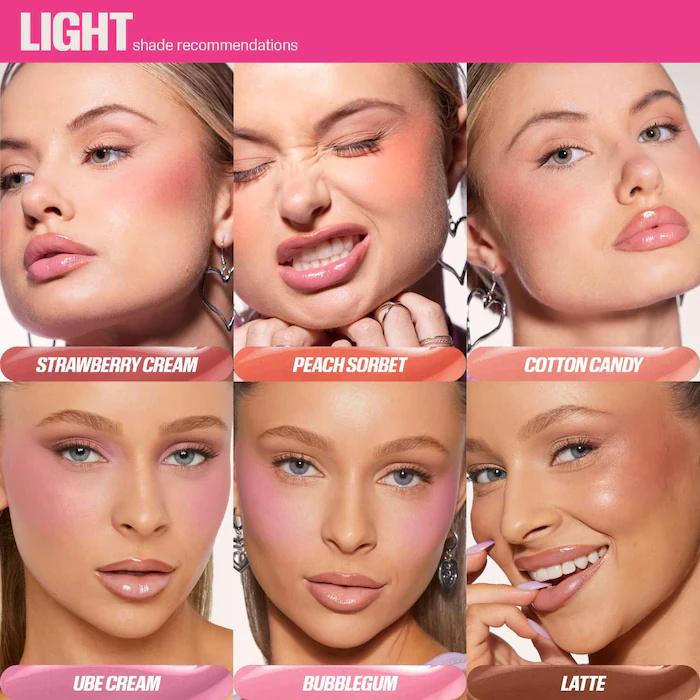 Schönheit 6 Farben Soft Glow Flüssiger Rouge Filter Einfach Aufzutragen Langanhaltend Wasserdicht Rouge Schwamm Pinselkopf Lippenstift Selten
