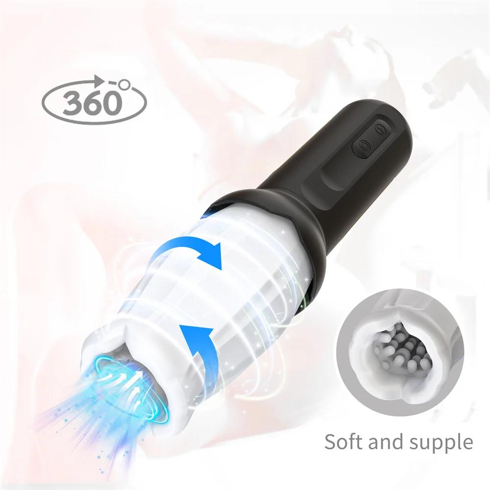 Männlicher Masturbator Automatisches Saugen Blowjob-Gerät Maschine Echte Vagina Taschenmuschi Sexspielzeug für Erwachsene für Männer Masturbationstasse