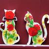 Unique DIY Ornament Moulds Cat Shape Figurine Molds Crafting Mould Silicone Material Perfect Gift for Hand-Making Lover