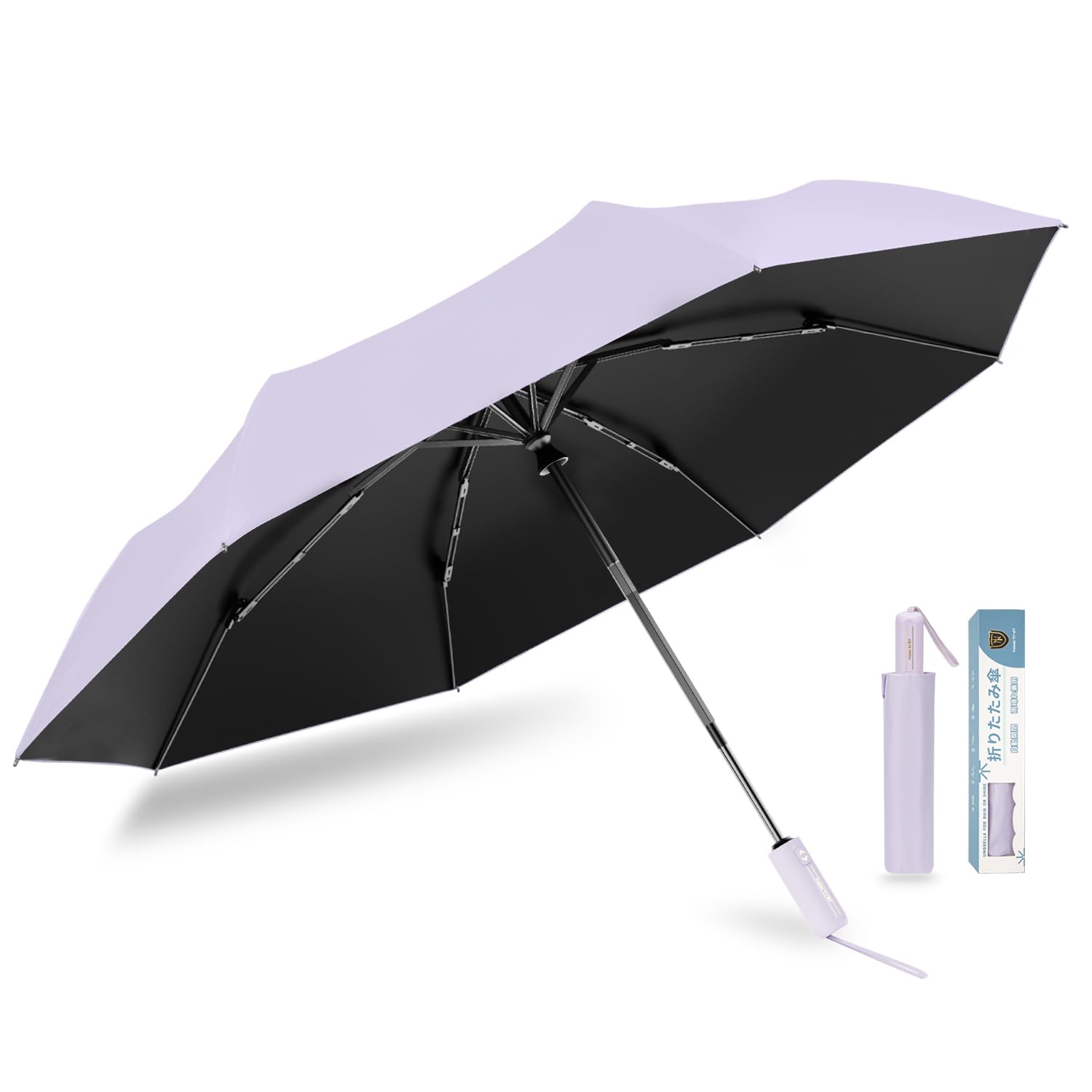 

Складной зонт с автоматическим механизмом, подходящий для солнца и разработанный для одного, уникальный, удобный, для дождливого сезона, водонепроницаемый, легкий, с защитой от УФ-лучей, от солнца и дневного света, голубой