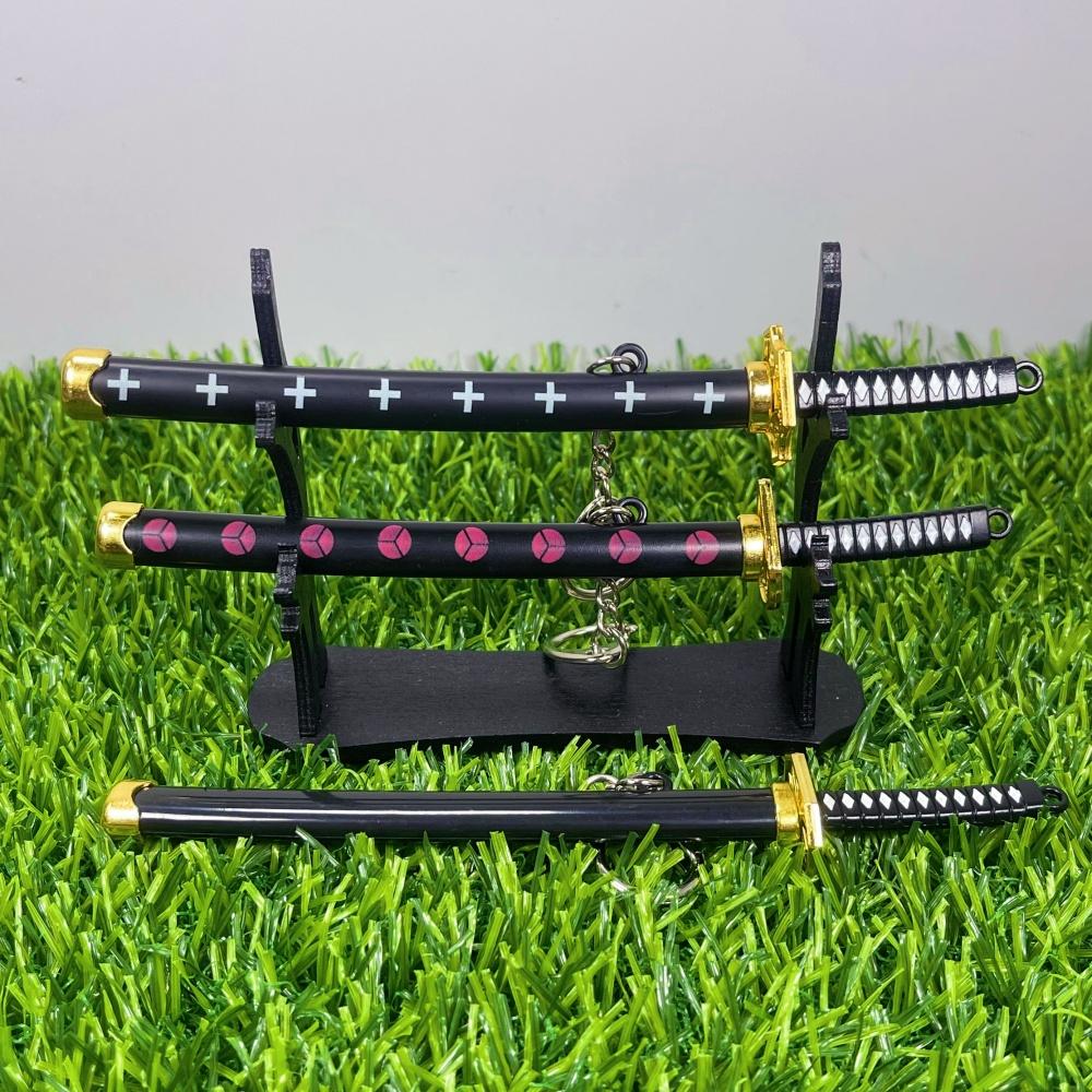 6inch Metal Roronoa Zoro Katana Anime One Piece Luffy Ninja Knife Japanese Katana Fake Sword Steel Original Samurai Sabre Gift