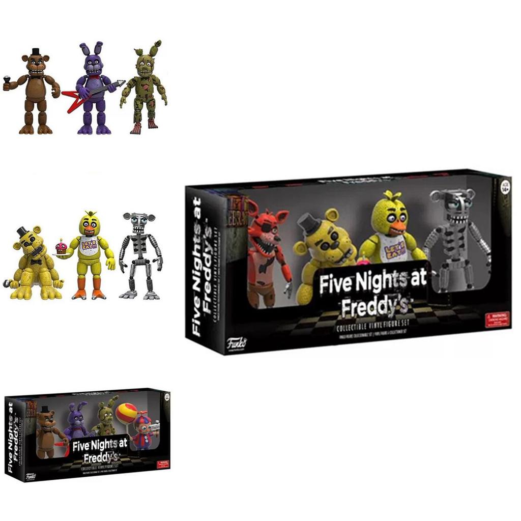 High-quality Five Nights At Freddy's 4pcs Action Figures With Vibrant Details And Durable Pvc