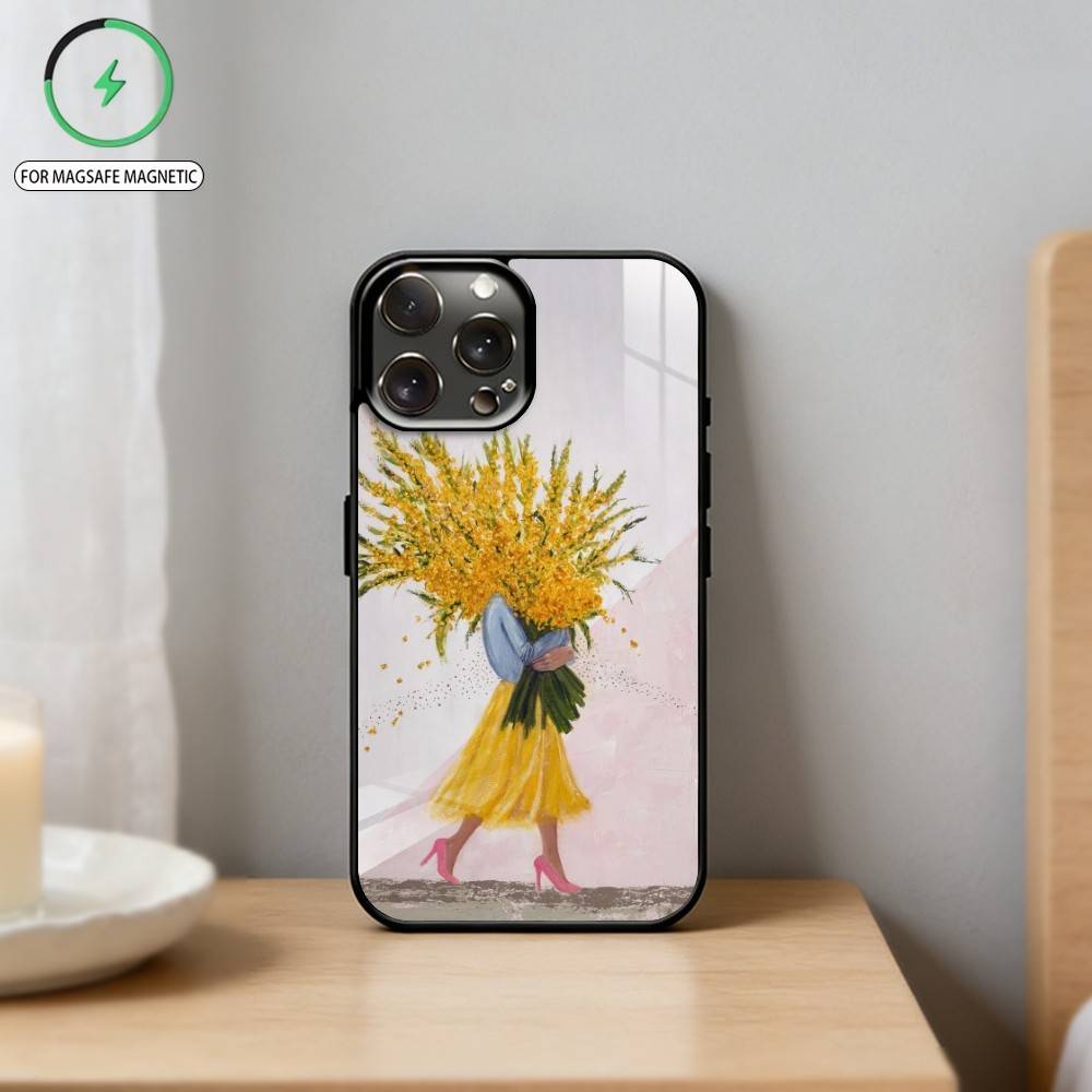 G-Girl Among Flowers   Phone Case For iPhone17,16,15,14,13,12,11 Plus,Pro Max Magnetic For Magsafe Wireless Charging