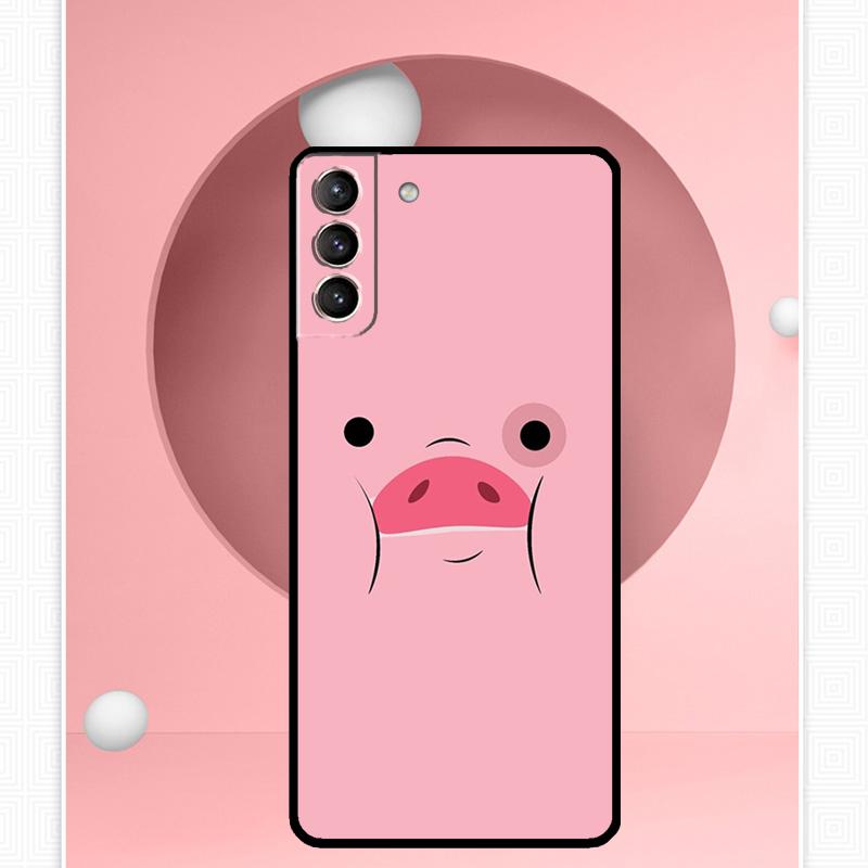 Cartoon Pig Case For Samsung Galaxy S24 Ultra S20 S21 S22 S23 S25 Ultra S9 S10 Plus S25 FE Cover Funda