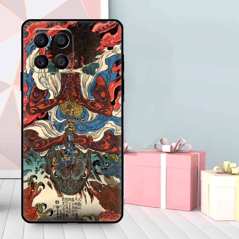 Japanese Ukiyo-e Art Case For Samsung Galaxy M35 M56 M12 M06 M32 M52 M55 M15 M11 M13 M14 M16 M36 M31 M53 M34 M54