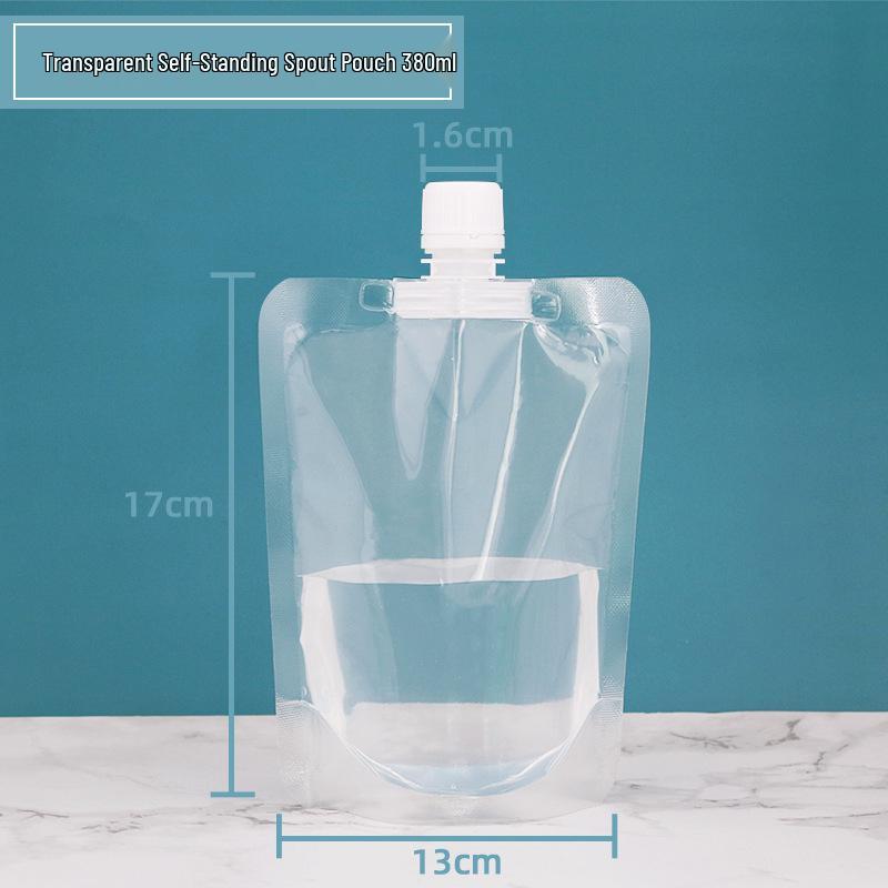 Transparent Pipspåse för Juice, Sojamjölk och Flytande Förpackning - Bärbar Vattenpåse för Takeaway