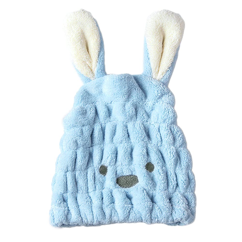 

MILASIC Bunny Ear Towel Absorbent and Hair Towel Hat for Girls and Elementary School Perfect for Pool and Hair Bunny Ear Hair Drying Towel Cap,