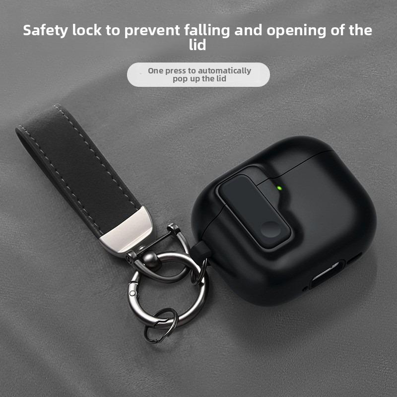 

Подходит для чехла для наушников AirPods 4-го поколения Apple AirPodspro 2-го поколения Беспроводной Bluetooth Кнопочный Чехол для наушников Мягкий чехол Airpods pro3