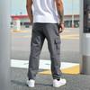 Men's Loose Casual Multi-pocket Work Pants, Youth Stretch Waist Drawstring  Pants