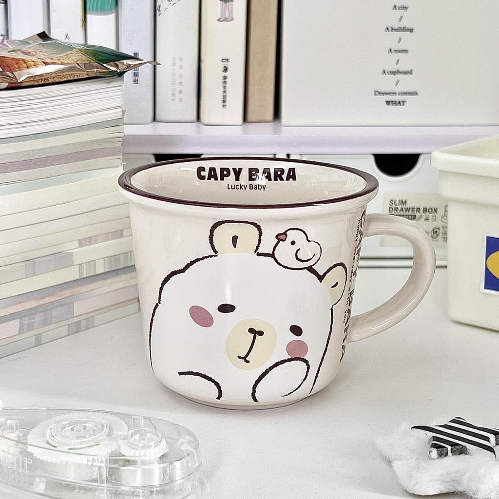 Birthday gift for girls Kapibara children's water cup couple ceramic mug girlfriend souvenir gift box