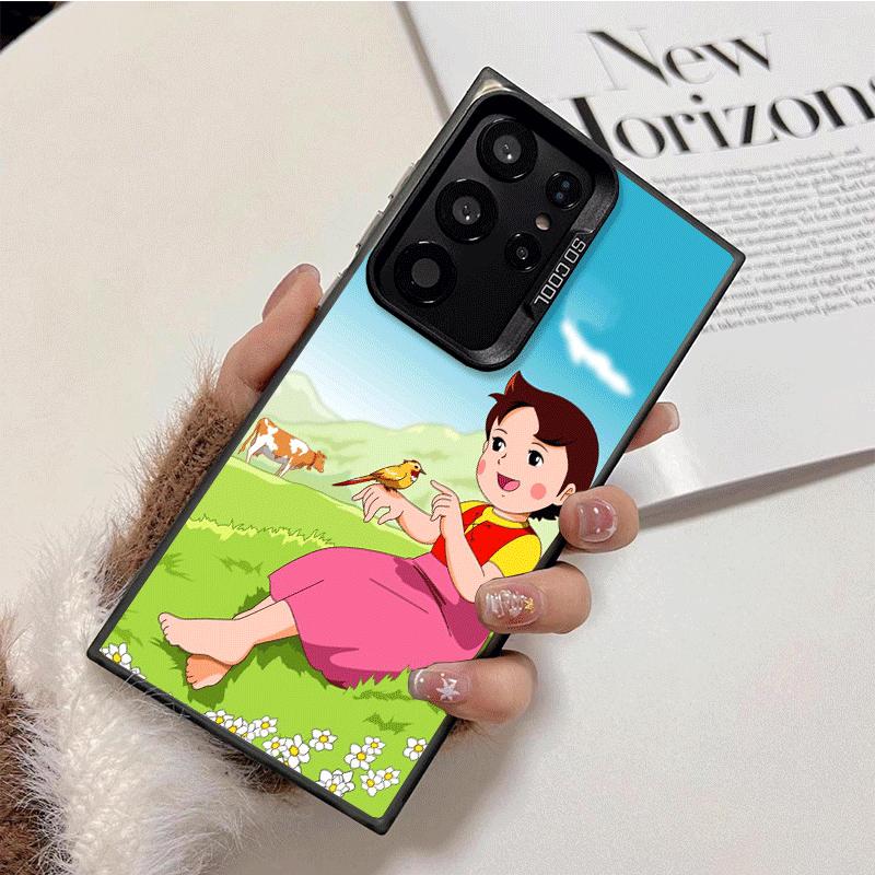 Heidi Cartoon Cute Shockproof Phone Case for Samsung Galaxy S26 Edge S25 Ultra S24 FE S23 Plus S21 Cover Anti Fall Fundas