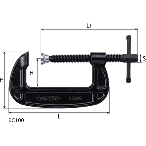 Super C-clamp (Barco Type) 200mm Cathodic Electrocoating