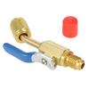 Air Conditioning Refrigerant 3PCS Color Coded R410A R134A Shut Valves for AC HVAC Refrigeration Charging Hoses