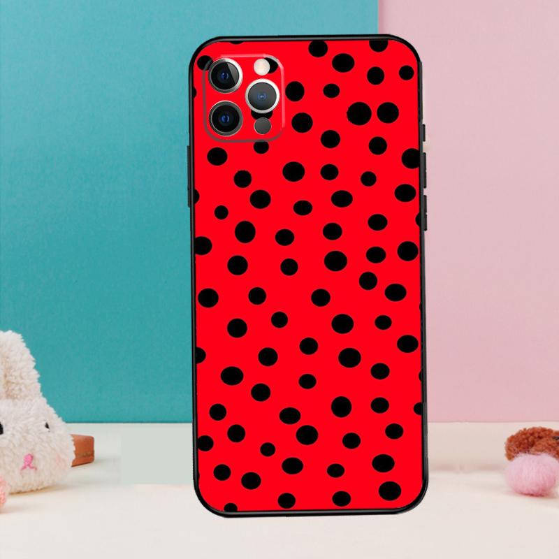 Polka Dots Art Phone Case For iPhone 17 Air 16 15 14 13 12 11 Pro Max 12 13 mini 15 16 Plus 16e Cover Coque