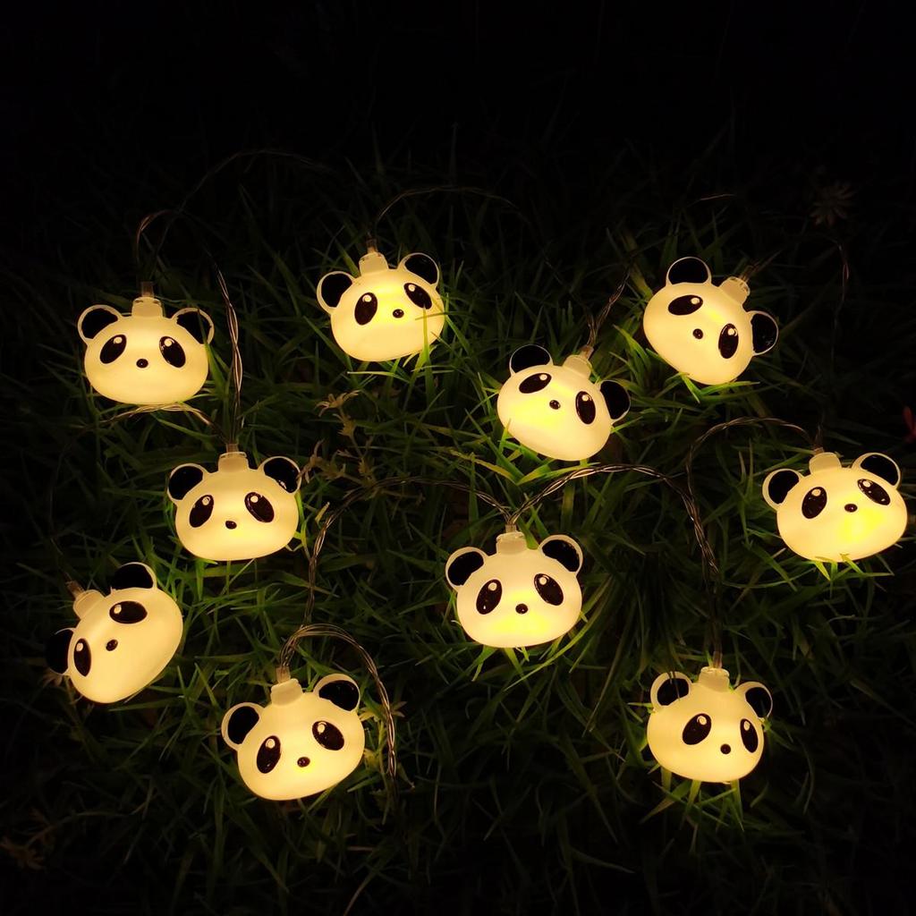 LED Panda String Lights for Indoor Decoration and Festival Atmosphere