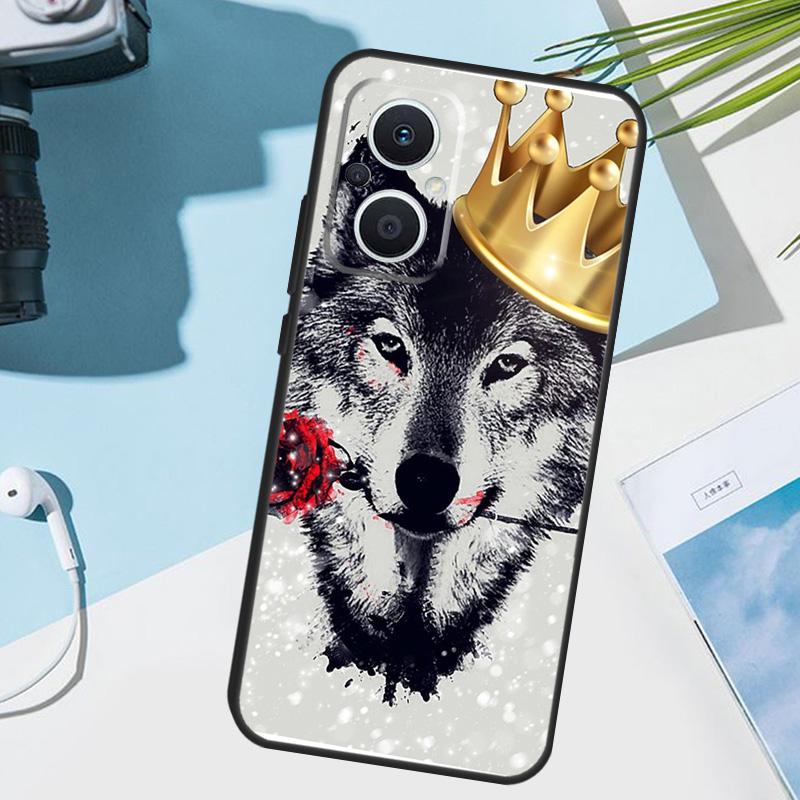 

wolf art black Cover For OPPO Reno 14 F 13 12 11 10 Pro 11F 12F 13F 7 8 Lite OPPO Find X9 X8 X6 X5 Pro Case OPPO Reno7 4G