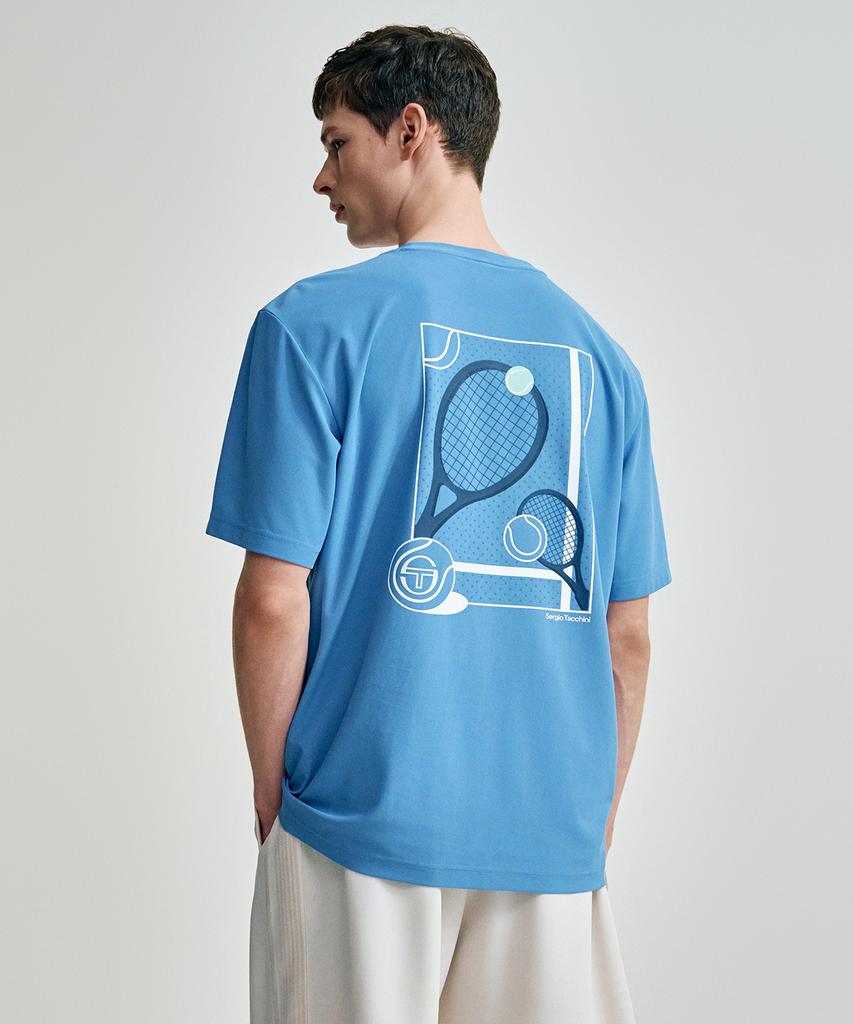 SERGIO TACCHINI U Rayfresh Campo Pique Short Sleeve T-Shirt (Indigo)
