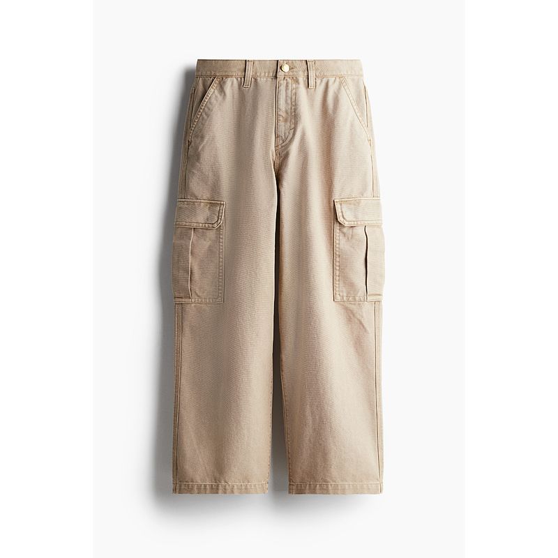 

HM Men s Casual Pants Autumn Fashion Minimalist Plaid Work Clothing Loose Version Cargo Pants 1231067