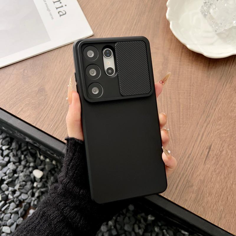 Sliding Window Lens Protection Phone Case for Samsung S26 S25U S24 S23 S22 A56