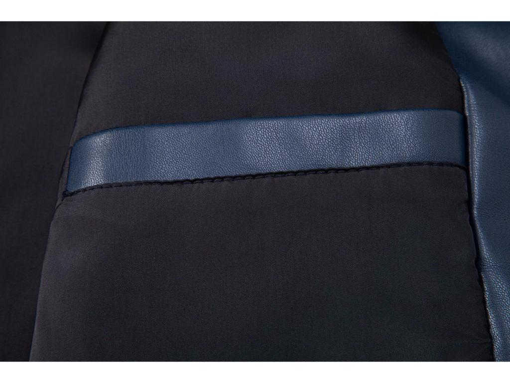 Men's PU Leather Jacket with Stand Collar - Korean Style for Autumn/Winter Casual Wear