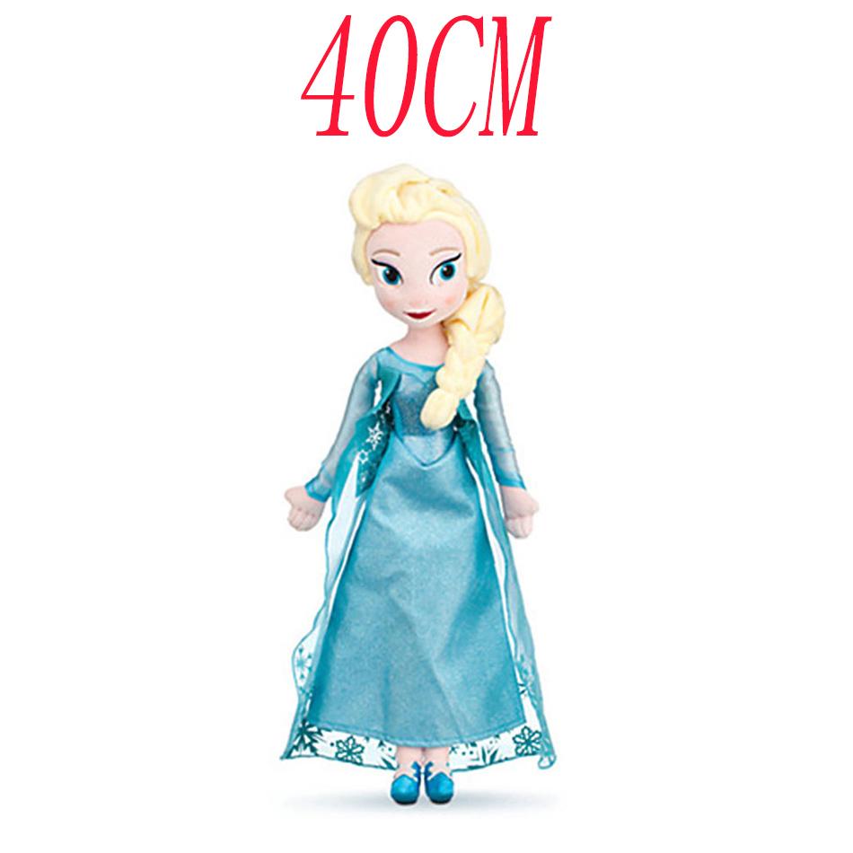 

30-50cm Frozen Anna Elsa Plush Doll Snow Queen Princess Toys Stuffed Kids Birthday Christmas Gifts Cuddly Fluffy Huggable Kawaii Comfort Adorable Soft