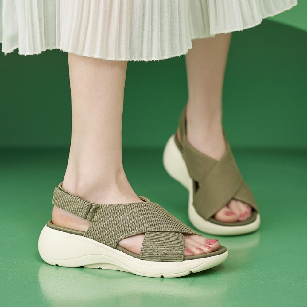 Fashion Thick Soled Sandals Women Lightweight Non Slip Comfortable Casual Sports Sandals Only Green Sandals for Women Sandalias Mujer