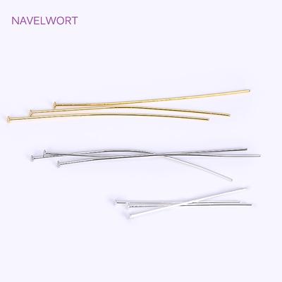 Pins For Jewelry,18K Gold Plated Brass Curved Pins DIY Beading Fittings,DIY Jewelry Making Accessories Wholesale