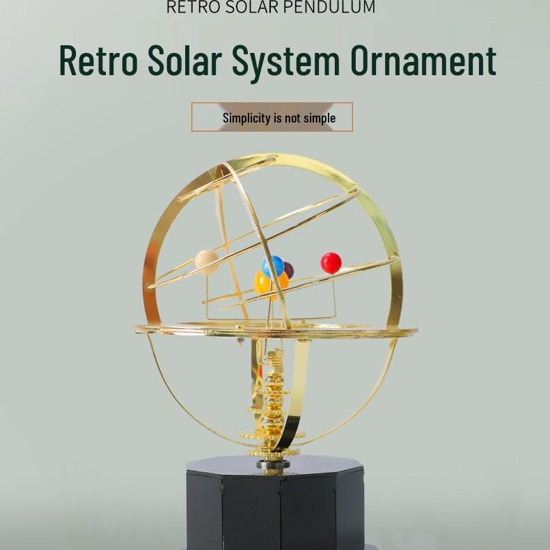 Modello di Sistema Solare Orrery Grande: Ornamento Creativo Fatto a Mano