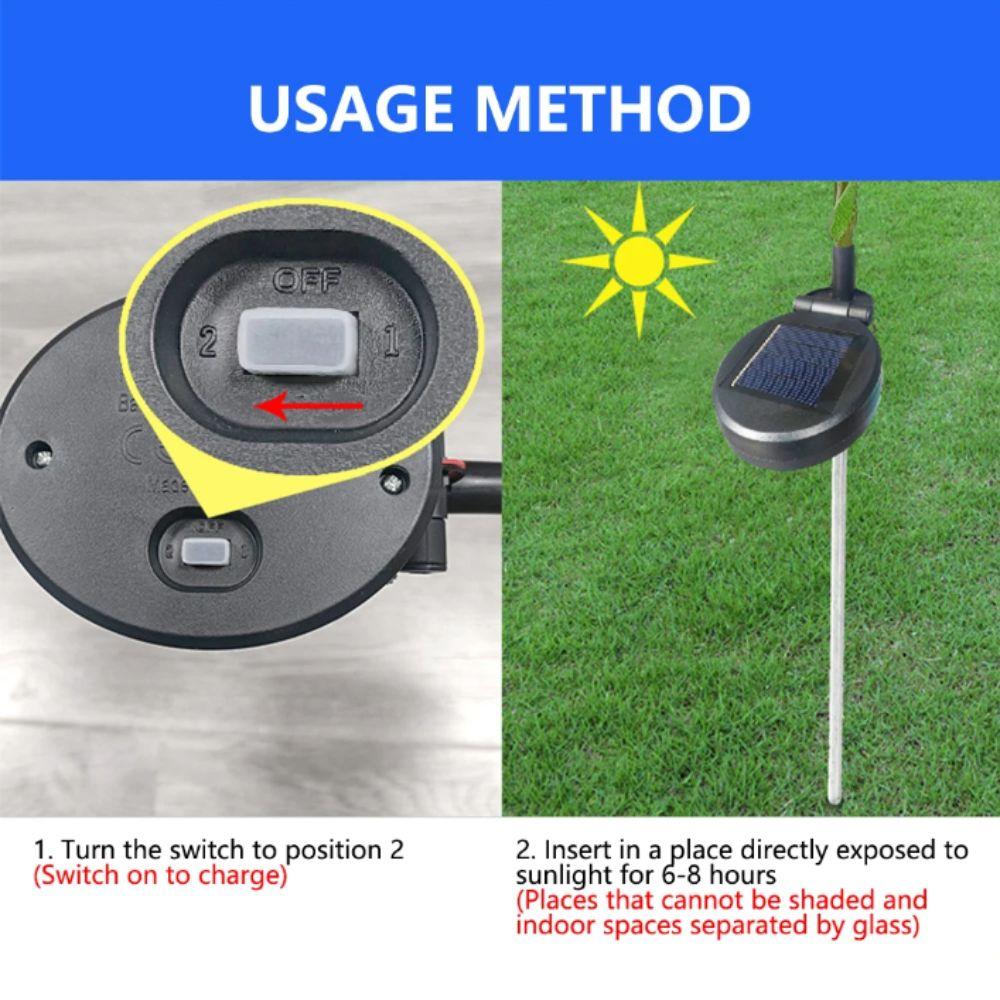 7 Heads Solar Flowers Garden Lights Solar Powered Waterproof LED Outdoor Flower Decor LED Lights Simulation Flower Lamp