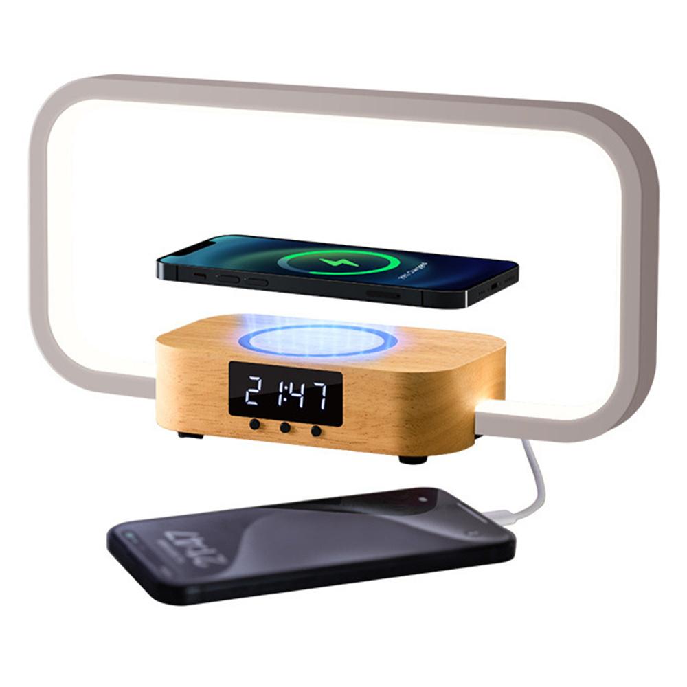 

Нічна лампа RGB з сенсорним керуванням 3-в-1, 10 Вт бездротовою зарядкою та цифровим годинником A