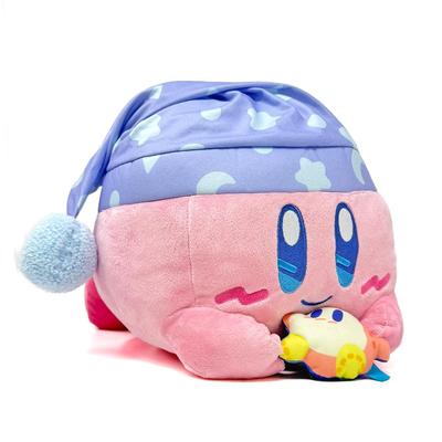 Kirby Süße Träume Großes Plüschtier Liegend mit Spielzeug 25cm Spielzeug, Daune, Diamant, Ca.