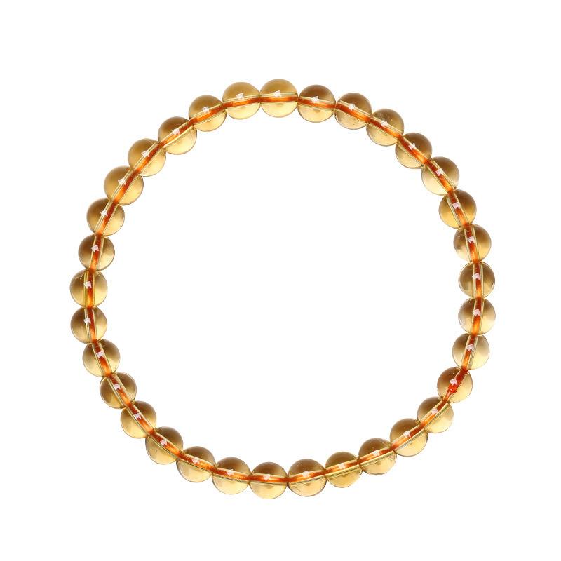 Natural Crystal Natural yellow citrine single-strand bracelet Jade