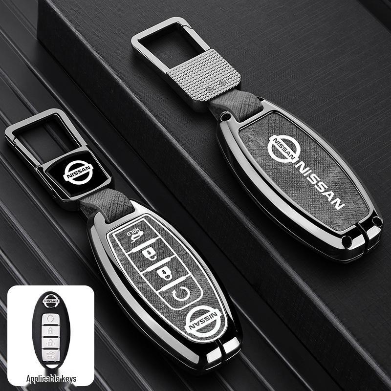 Nissan Key Case: Metal Cover for Sylphy, Terra, Tiida, Qashqai, Murano, Kicks