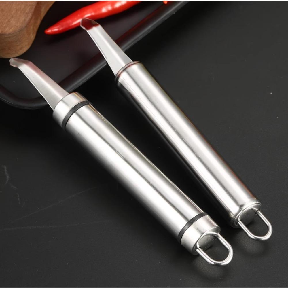Stainless Steel Longan Corer Handheld Shrimp Line Digger Cherry Core Remover Restaurant