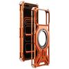 For iPhone 17 Pro Max Case Kickstand Frameless Aluminum Alloy + Silicone Phone Bumper Cover