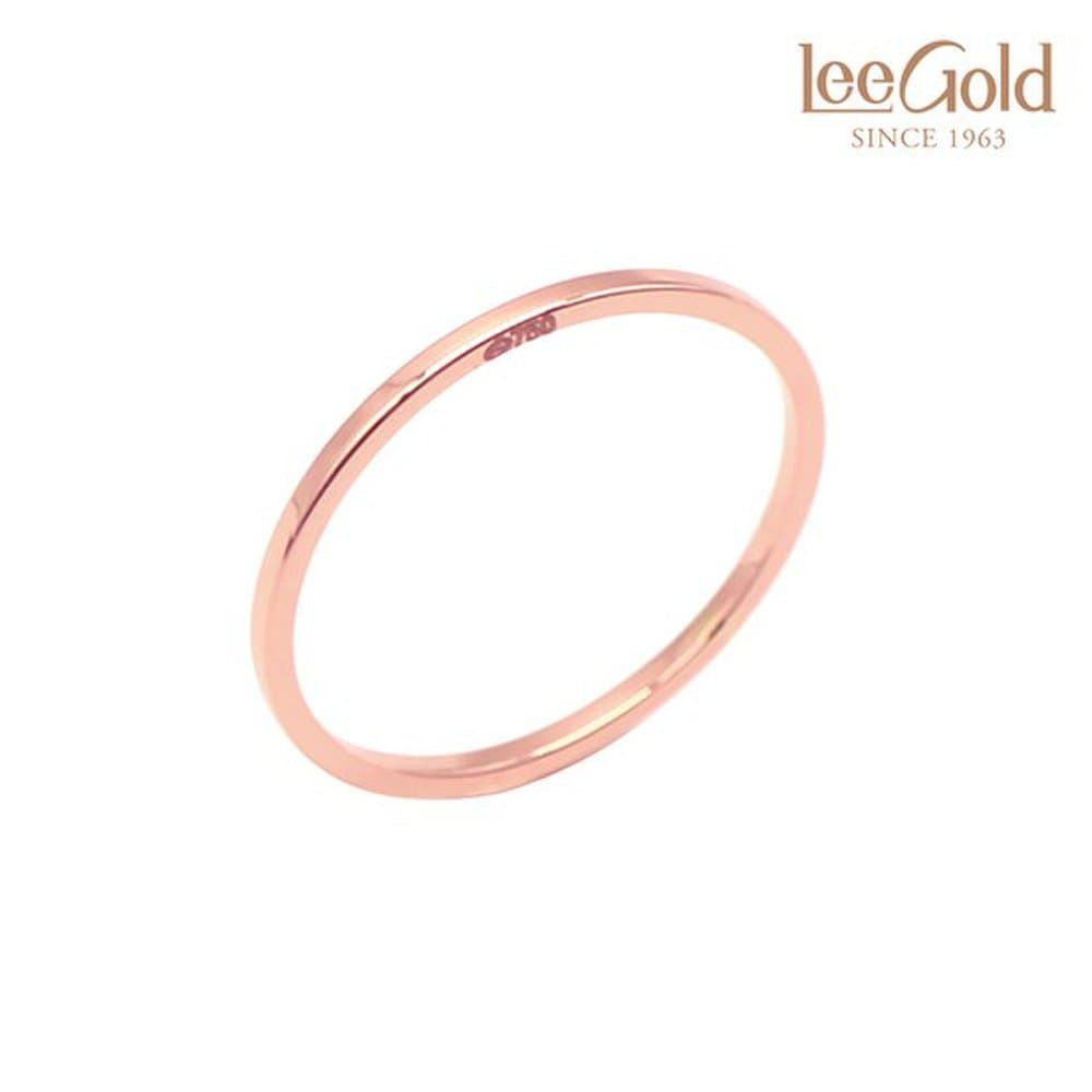 

Leegold Flat Layered Ring Plain Lgr1011-Arez/14K,18K 14K rose gold / Size: 19