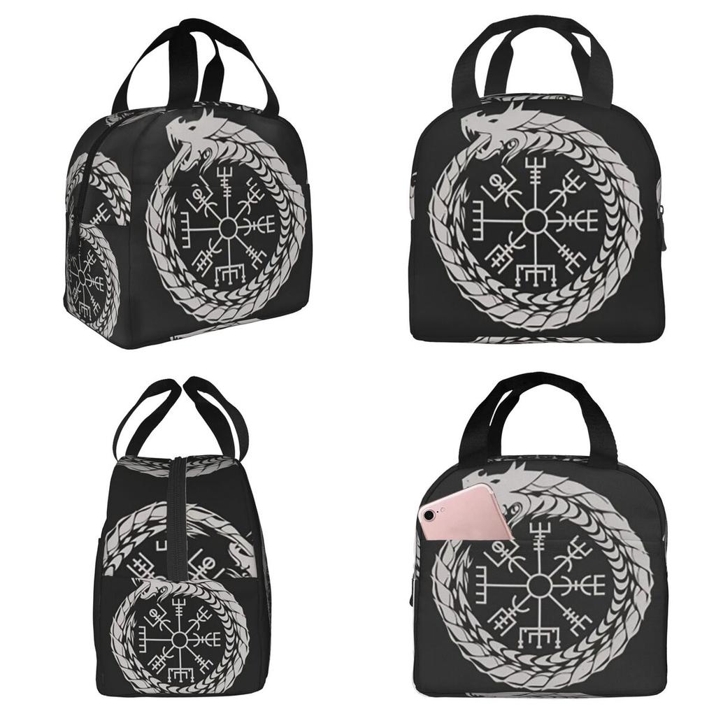Viking Odin Valknut Runes Insulated Lunch Bag for Kids School Cooler Thermal Food Box Tote Portable Lunch Boxes Container