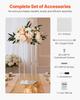 Wedding Flower Stand, 10PCS 50cm Column Flower Stand, Floral Stands with Acrylic Laminate, Cylindrical Cubic Floral Display Rack for Wedding, Party,