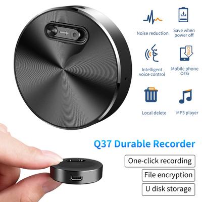 Q37 Dayanıklı Kaydedici Dosya Şifreleme Metal Küçük Sesle Etkinleştirilen Ev Kaydedici