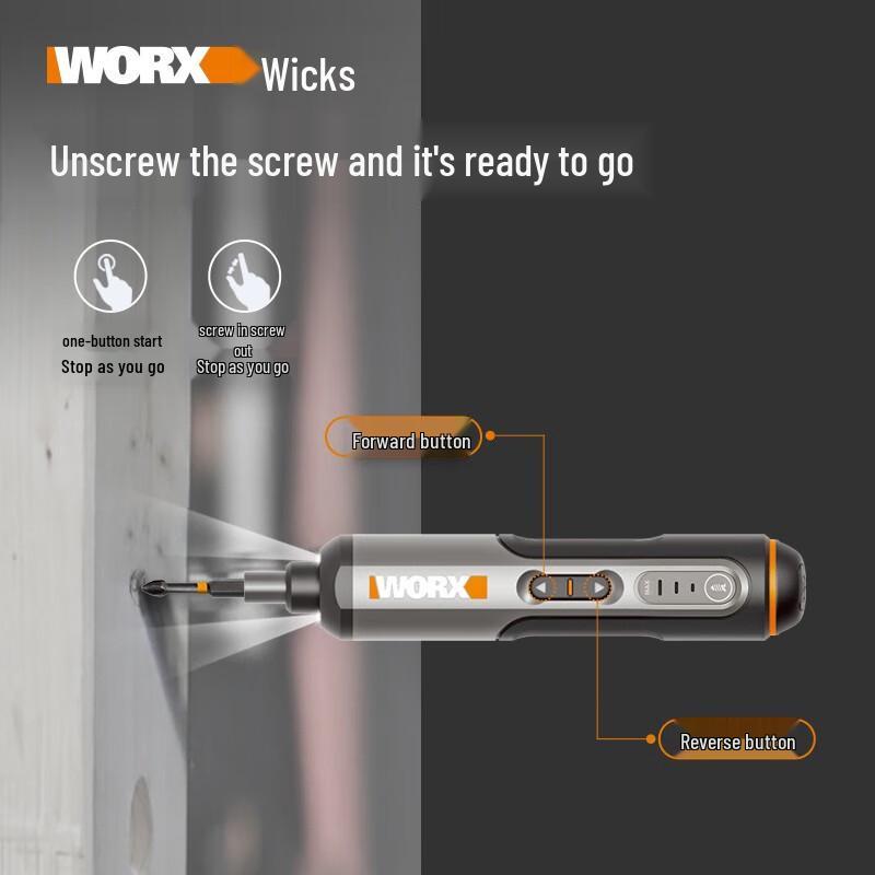 WORX Cordless Electric Screwdriver & Tool Kits CN Plug (adapter Included)