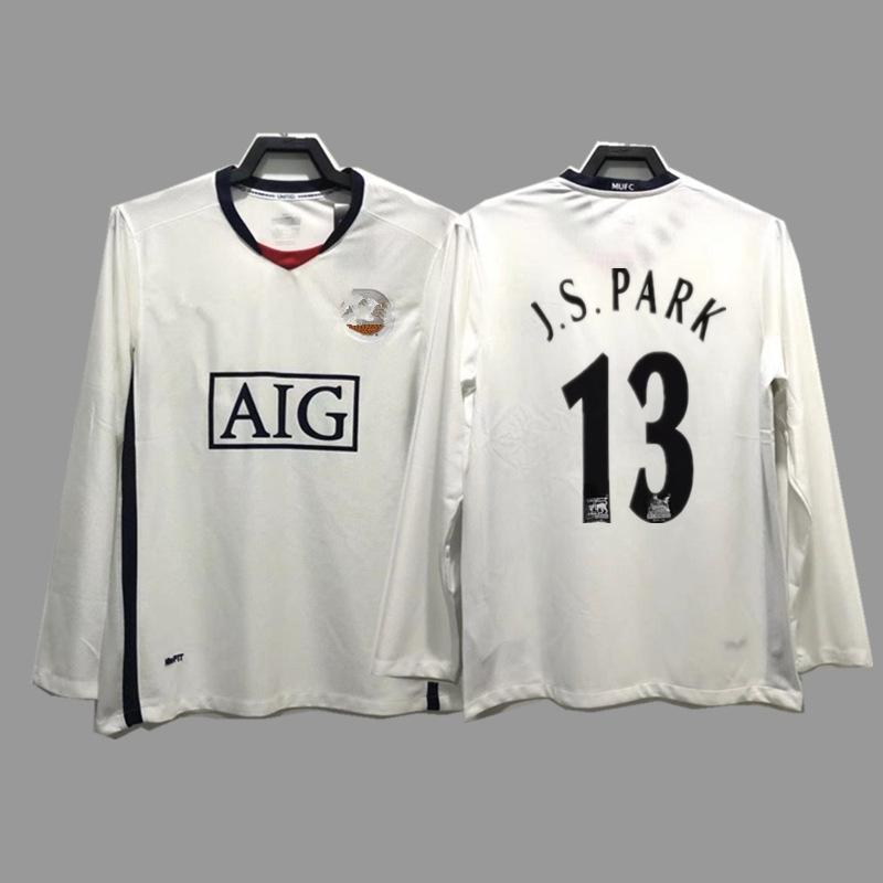 Man L Retro Jersey Football Jersey No. 7 Beckham Cantona C Ronaldo Rooney Giggs Jersey